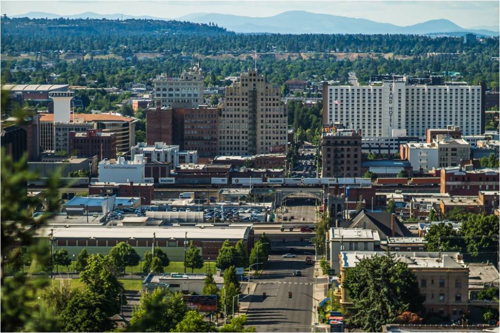 The city of Spokane.
