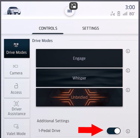 A screenshot of a car mode.